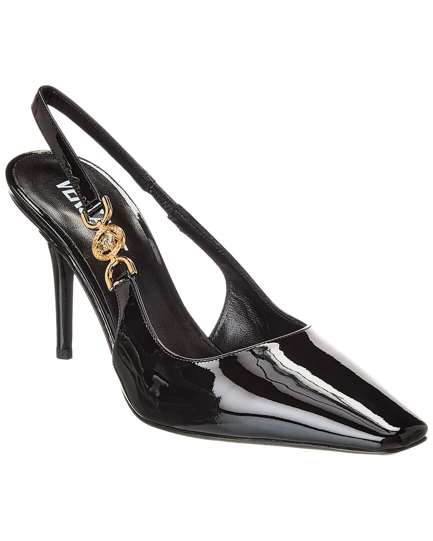 Versace Patent Slingback Pump | Shop Simon