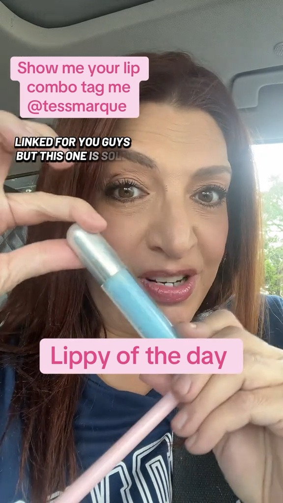 Lippy of the day . This combo is so pretty . I’m wearing . Tarte maracuja oil lip pencil in berry .  REM beauty lip drip gloss . In Cotten candy . I linked them for you , 

#LTKSaleAlert #LTKStyleTip #LTKBeauty