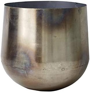 Serene Spaces Living Rustic Iron Planter - Sturdy Oil Slick Iron Planter with Iridescent Rainbow Spo | Amazon (US)