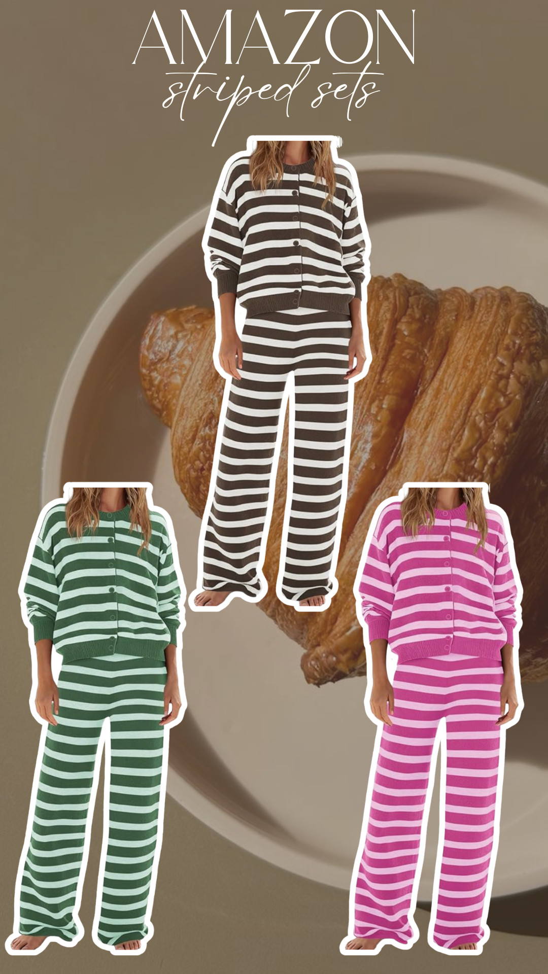 I love these striped sweater sets! 

 

 #LTKgrwm #LTKootd #LTKSeasonal