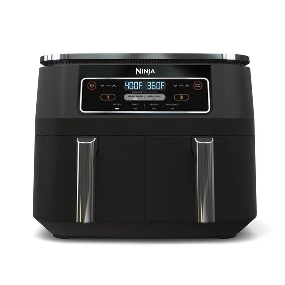 Restored Ninja DZ100 Foodi® 4in1, 8Qt., 2Basket Air Fryer with Dualzone™ Technology (Black) (R... | Walmart (US)