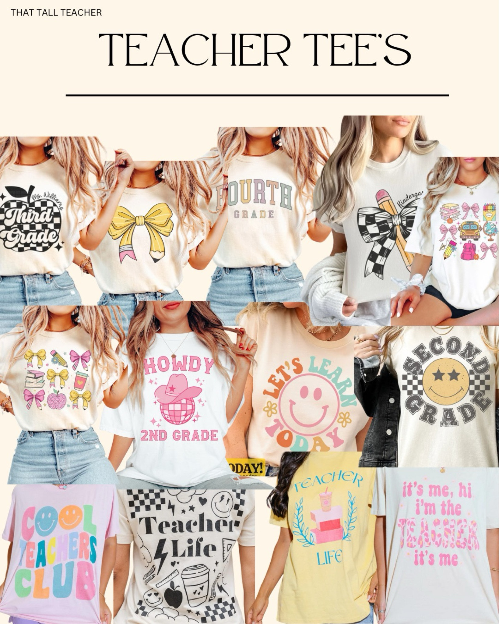 Teacher Outfit for back to school! Teacher tee’s are my favorite to pair with any bottom and a cute pair of sneakers or shoes! 

#LTKBacktoSchool #LTKFindsUnder50 #LTKStyleTip