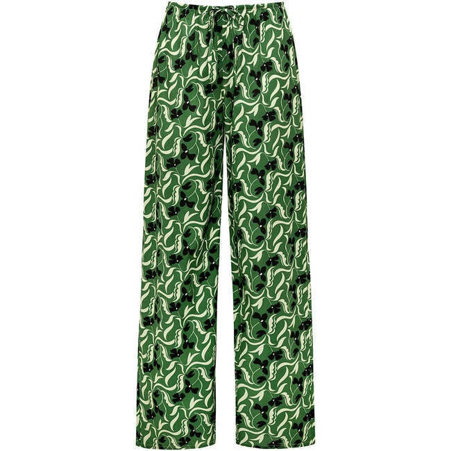 Montce Swim | Drawstring Wide Leg Pant, Veronica Floral (Multicolor, Size X-Large) | Maisonette | Maisonette