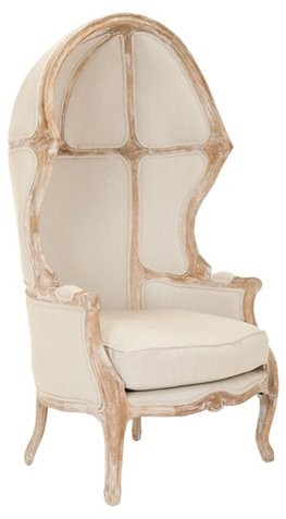 Sabine Linen Canopy Chair, Natural Linen | One Kings Lane