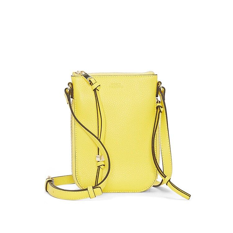 Vince Camuto Corin Leather Phone Case Crossbody Bag | Women's | Yellow | Size One Size | DSW