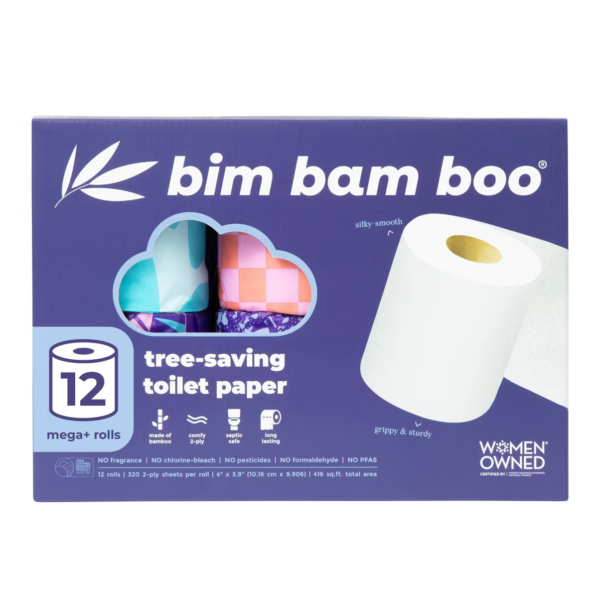 Bim Bam Boo Bamboo Bath Toilet Paper - 12pk/320ct | Target