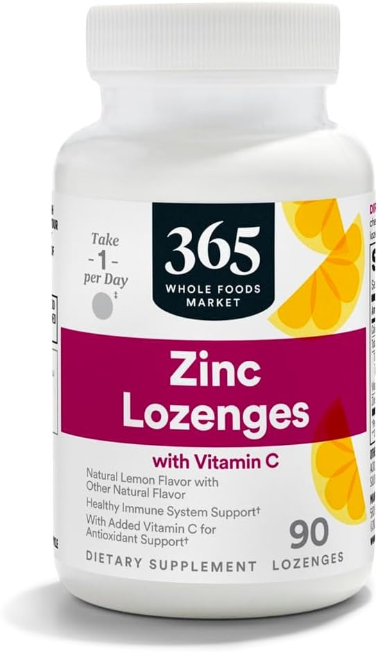 365 by Whole Foods Market, LOunceenges Zinc Vitamin C, 90 Count | Amazon (US)