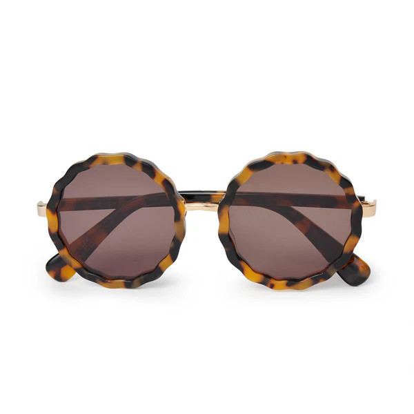 TORTOISE PAROS ROUND SUNGLASSES | LELE SADOUGHI