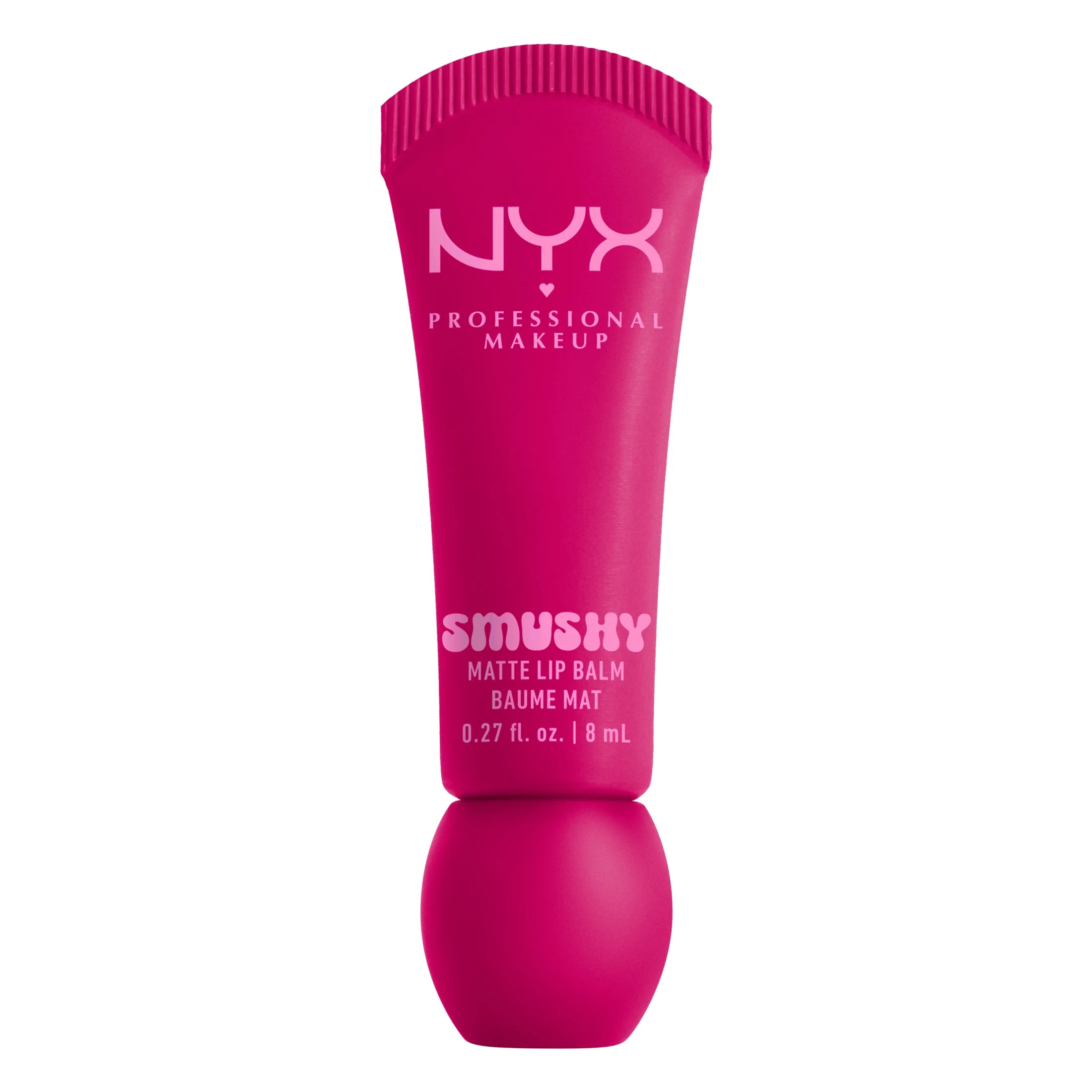 NYX Professional Makeup Smushy Matte Lip Balm, She's Serving, Fuchsia, 0.27 fl oz | Walmart (US)