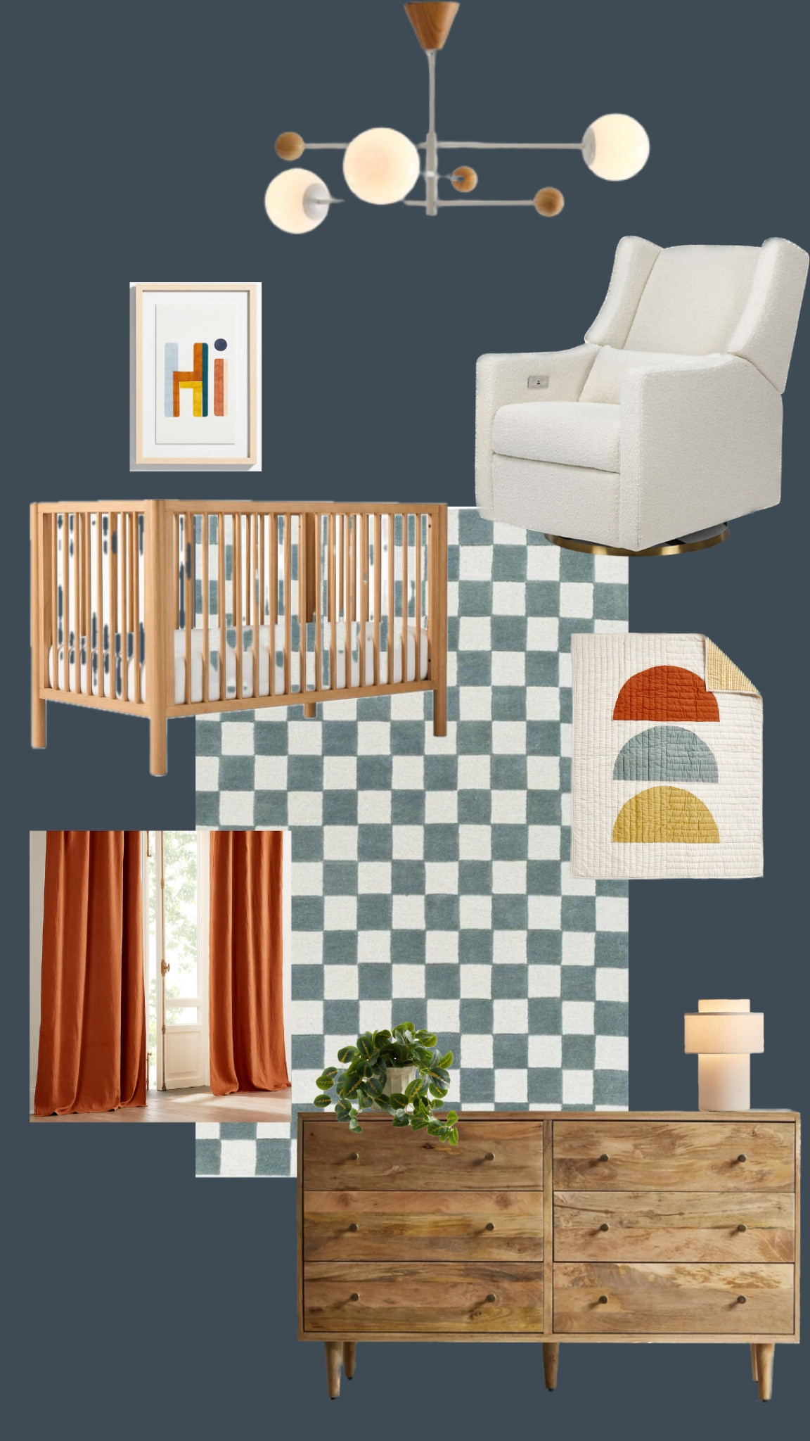 Baby boy nursery design 