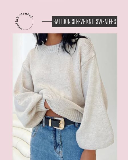 In love with this balloon sleeve sweater. 🥰 This can be easily elevated or kept causal  

#LTKGiftGuide #LTKWorkwear #LTKStyleTip