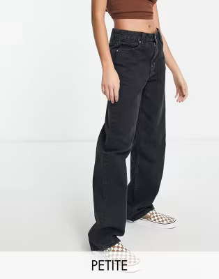Bershka Petite - Jean dad à taille haute - Noir | ASOS | ASOS (Global)