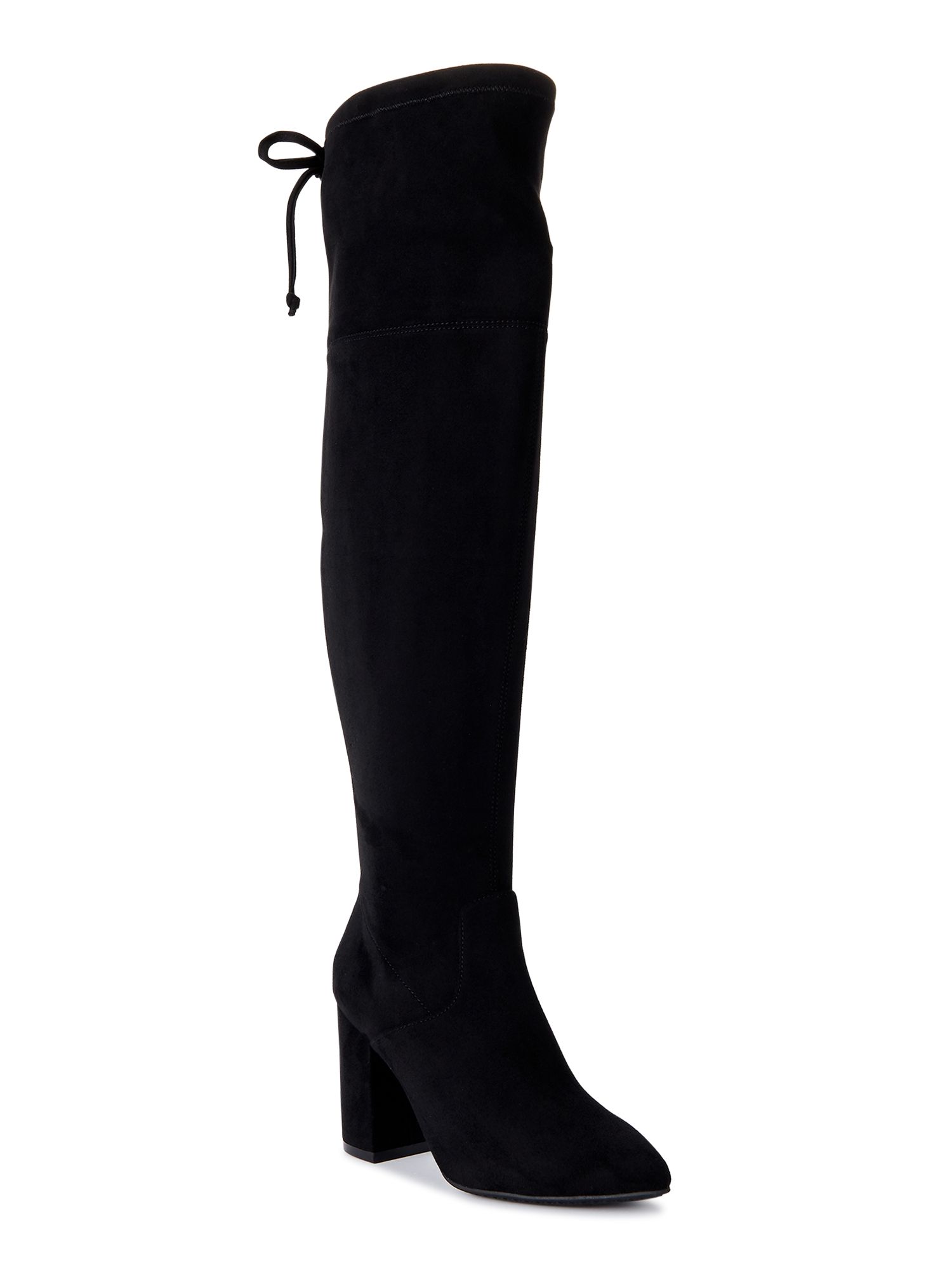 No Boundaries Women's Heeled Over-the-Knee Boots - Walmart.com | Walmart (US)