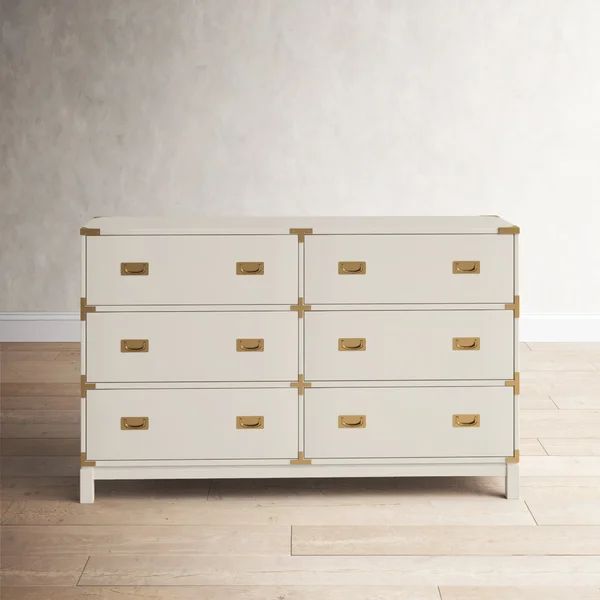 Dania 6 Drawer 59.75" Double Dresser | Wayfair Professional
