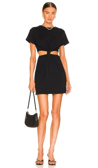 Devan Twist Tee Dress in Black | Revolve Clothing (Global)