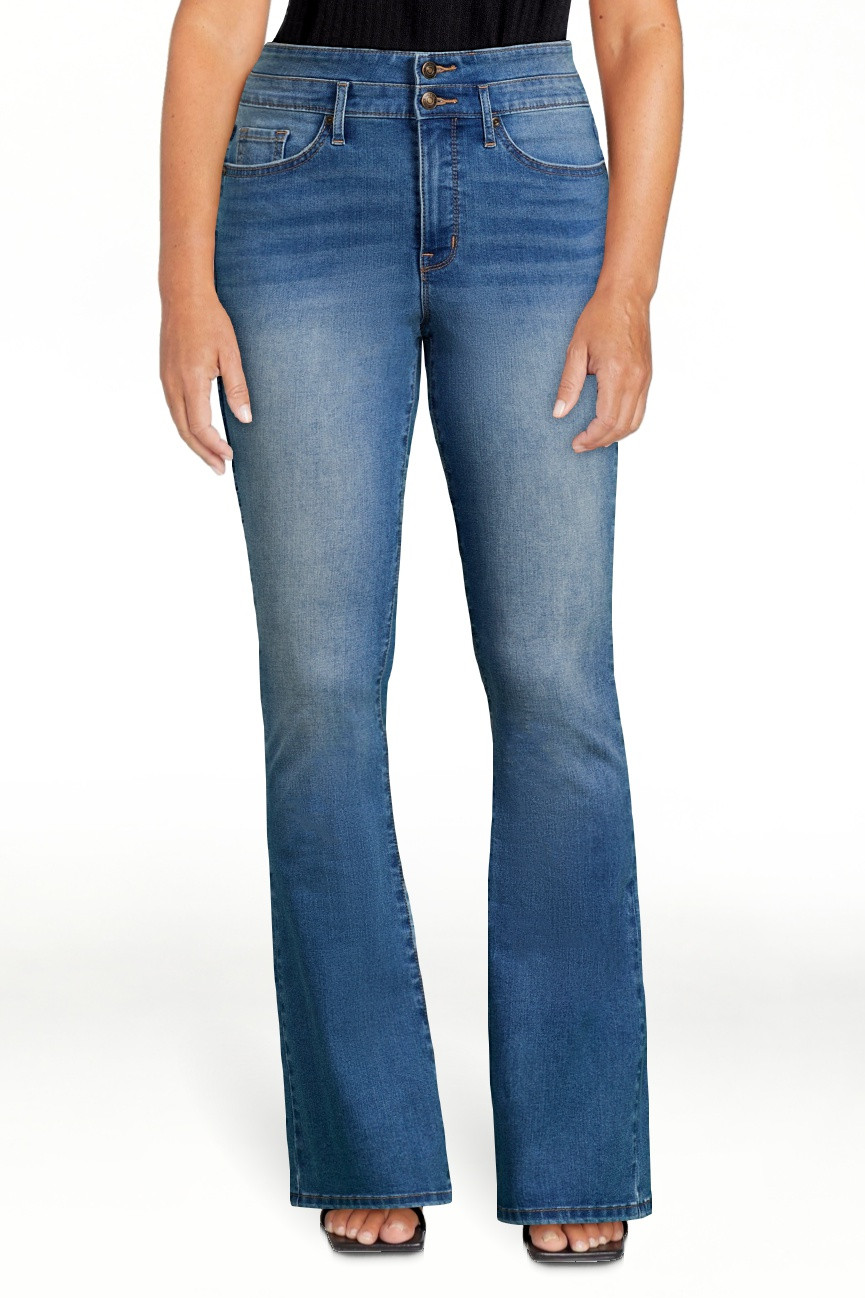 Sofia by Sofia Vergara Women's and Women's Plus Size Marisol Bootcut Curvy Super High Rise Jeans,... | Walmart (US)