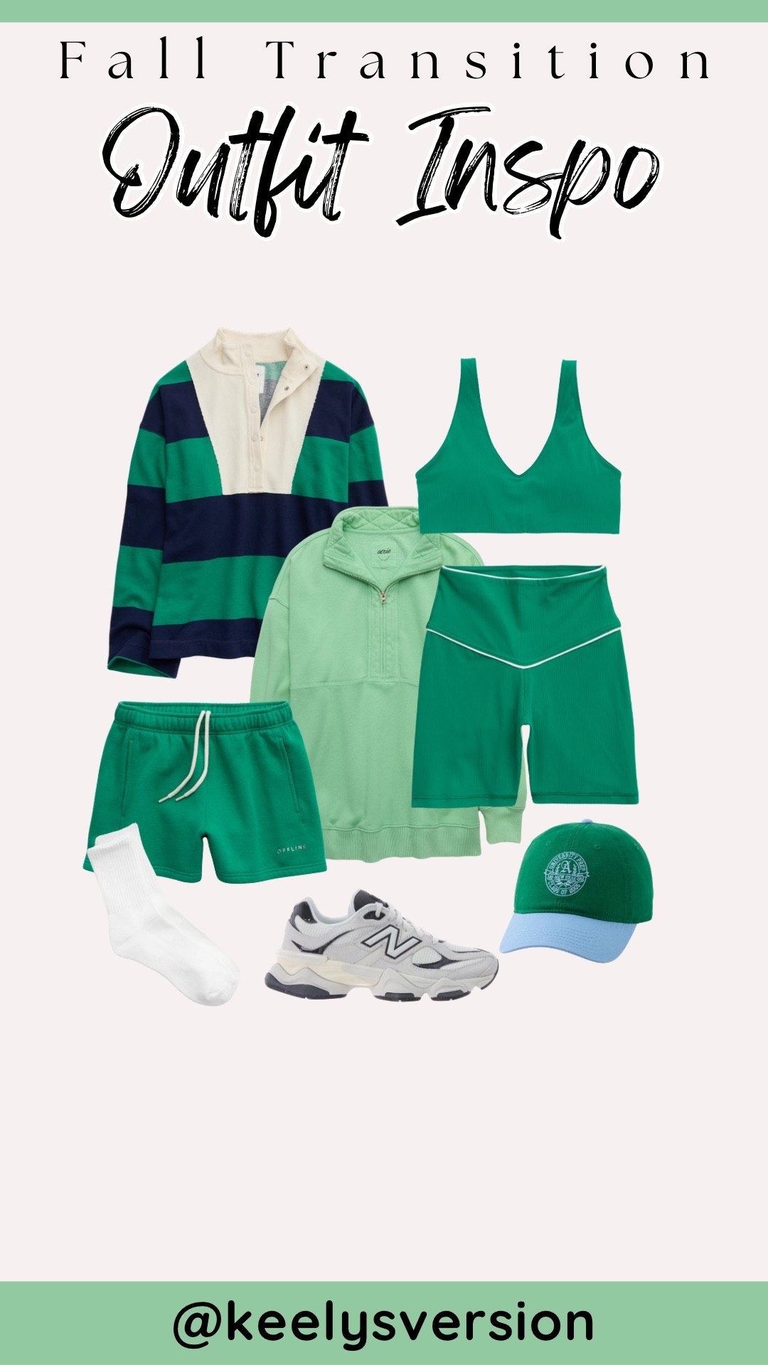 Fall transition outfit inspo 💚

#aerie

#LTKootd #LTKSaleAlert #LTKActive