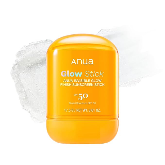 Anua Invisible Glow Sun Stick, SPF 50, Broad Spectrum UV Protection, Lightweight Sheer Finish for... | Amazon (US)