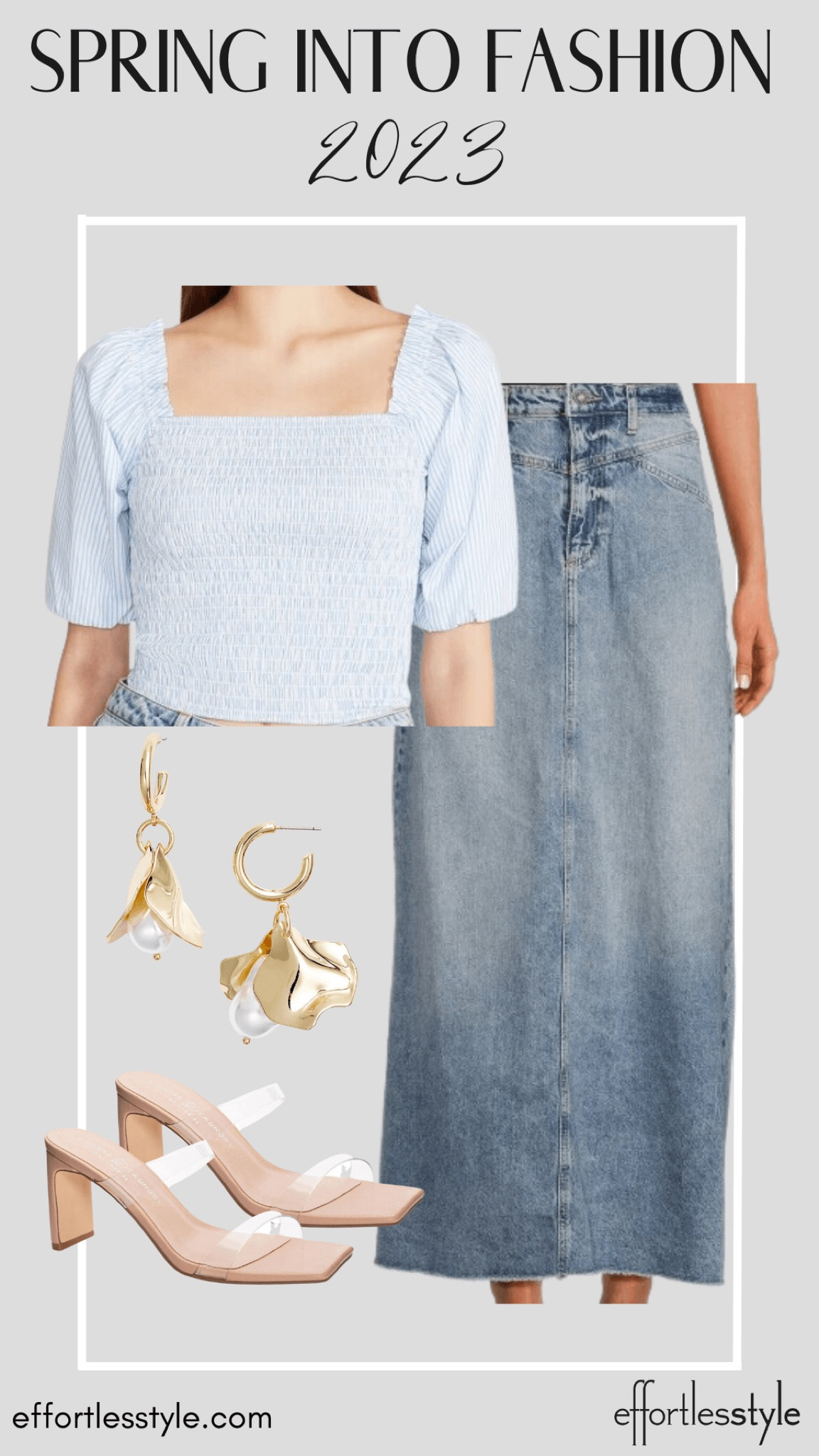 Denim midi skirts are trending big time this spring…. This one is fabulous!  We love it styled with a sweet top and some fun sandals.

#LTKSeasonal #LTKstyletip #LTKFind