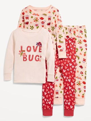 Snug-Fit Printed Pajama 4-Piece for Toddler & Baby | Old Navy (US)