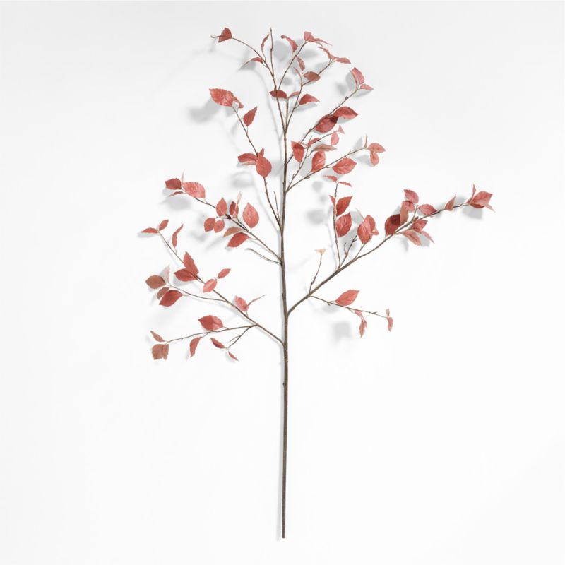 Faux Rust Leaf Branch 66" + Reviews | Crate & Barrel | Crate & Barrel
