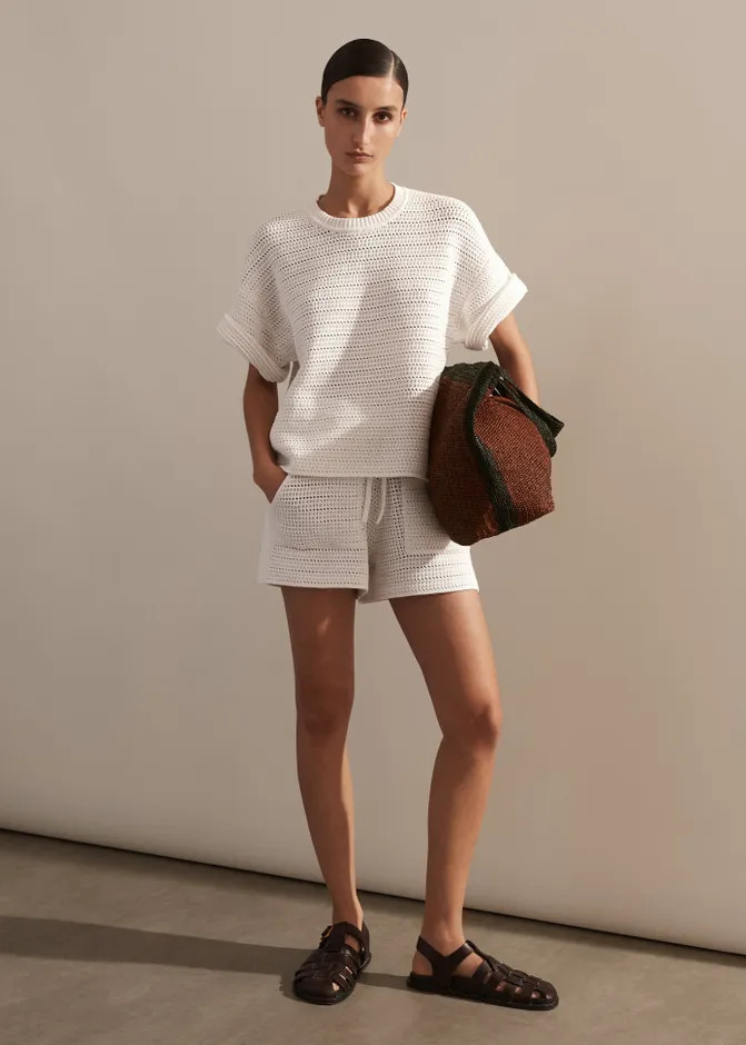 Cotton Open Stitch Short | ME+EM US