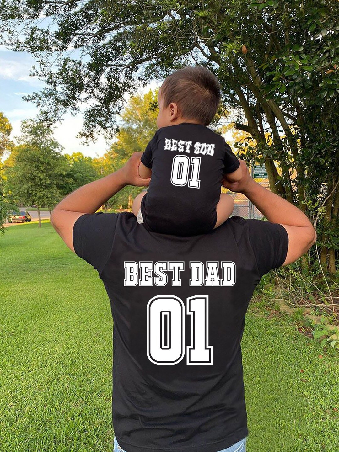 Dad and Son Matching T-shirts, Dad Baby Matching Shirts, Father Son Matching Shirts, Personalized... | Etsy (US)