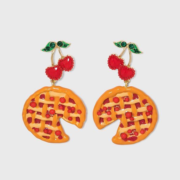 SUGARFIX by BaubleBar Cherry Pie Drop Earrings - Red | Target