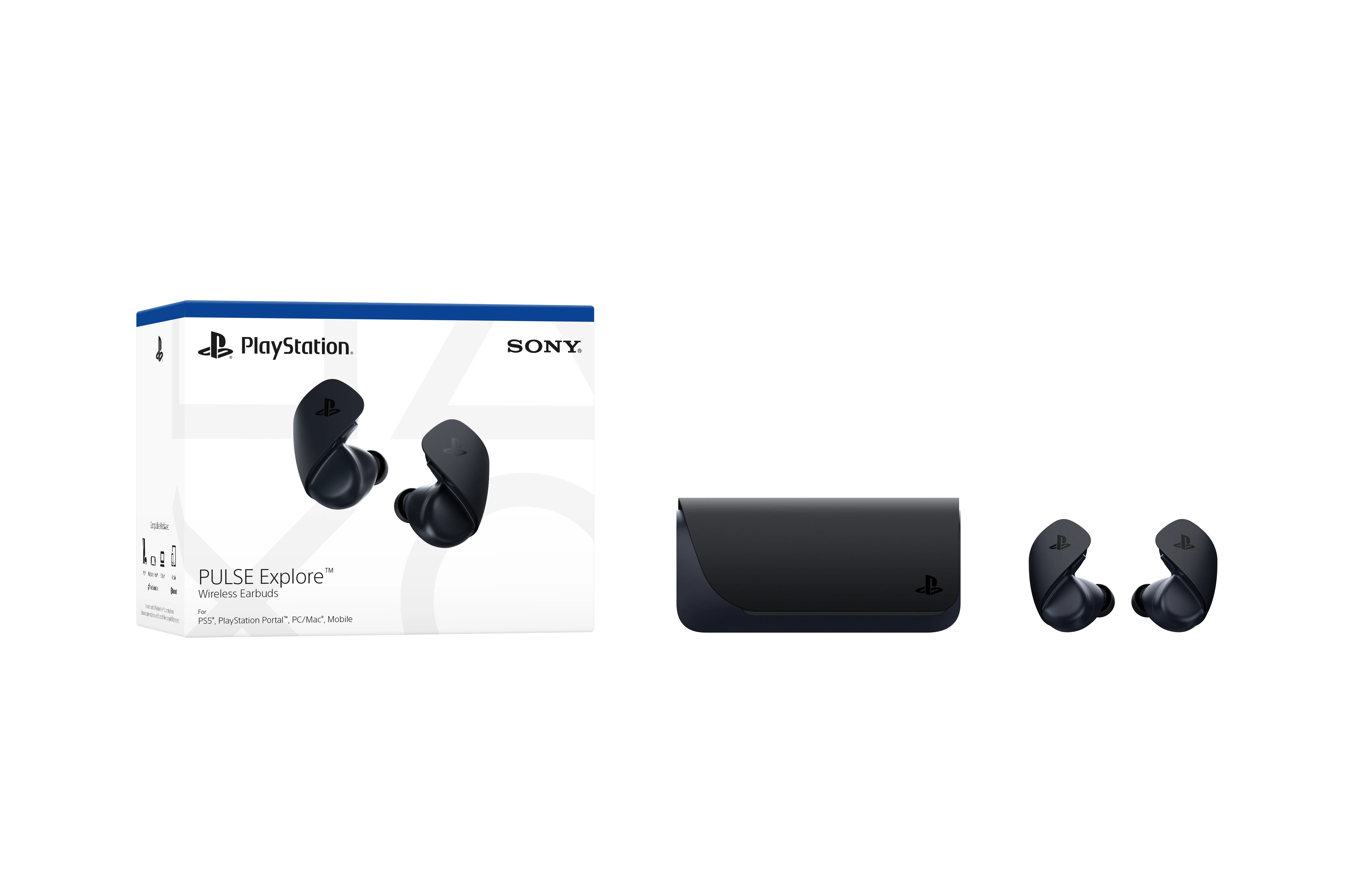 PlayStation PULSE Explore Wireless Earbuds with Charging Case, for PS5, Midnight Black | Walmart (US)