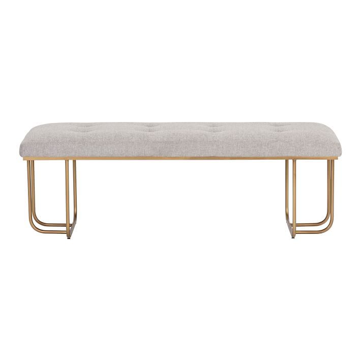 Two-Toned Upholstered Bench | West Elm (US)