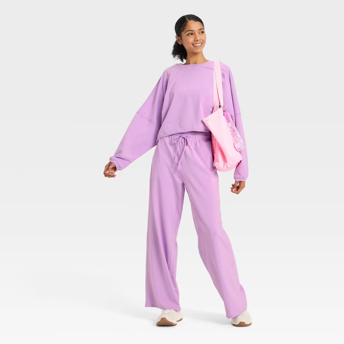 Women's Washed Jersey Wide Leg Pants - JoyLab™ | Target