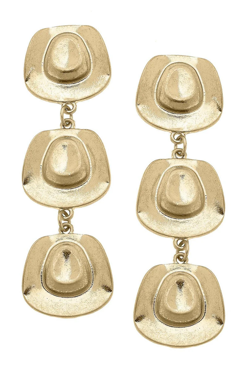 Dutton Cowboy Hat Earrings | CANVAS