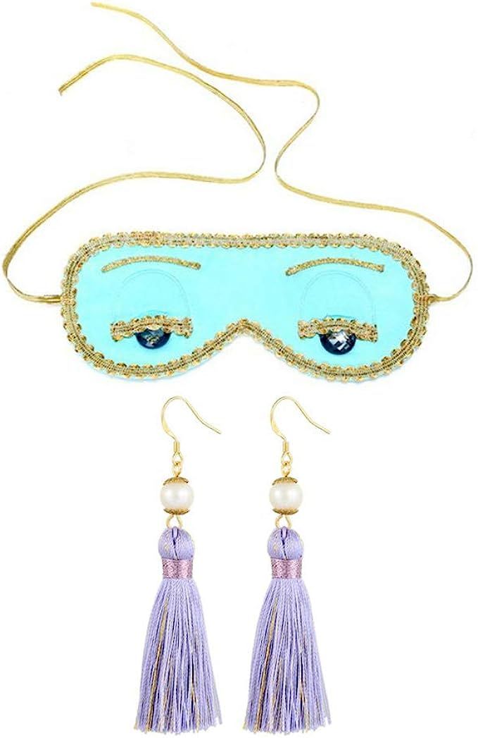 Utopiat Audrey Style Sleep Mask & Tassel Earring Set for Women Inspired By BAT's (Without Gift Bo... | Amazon (US)
