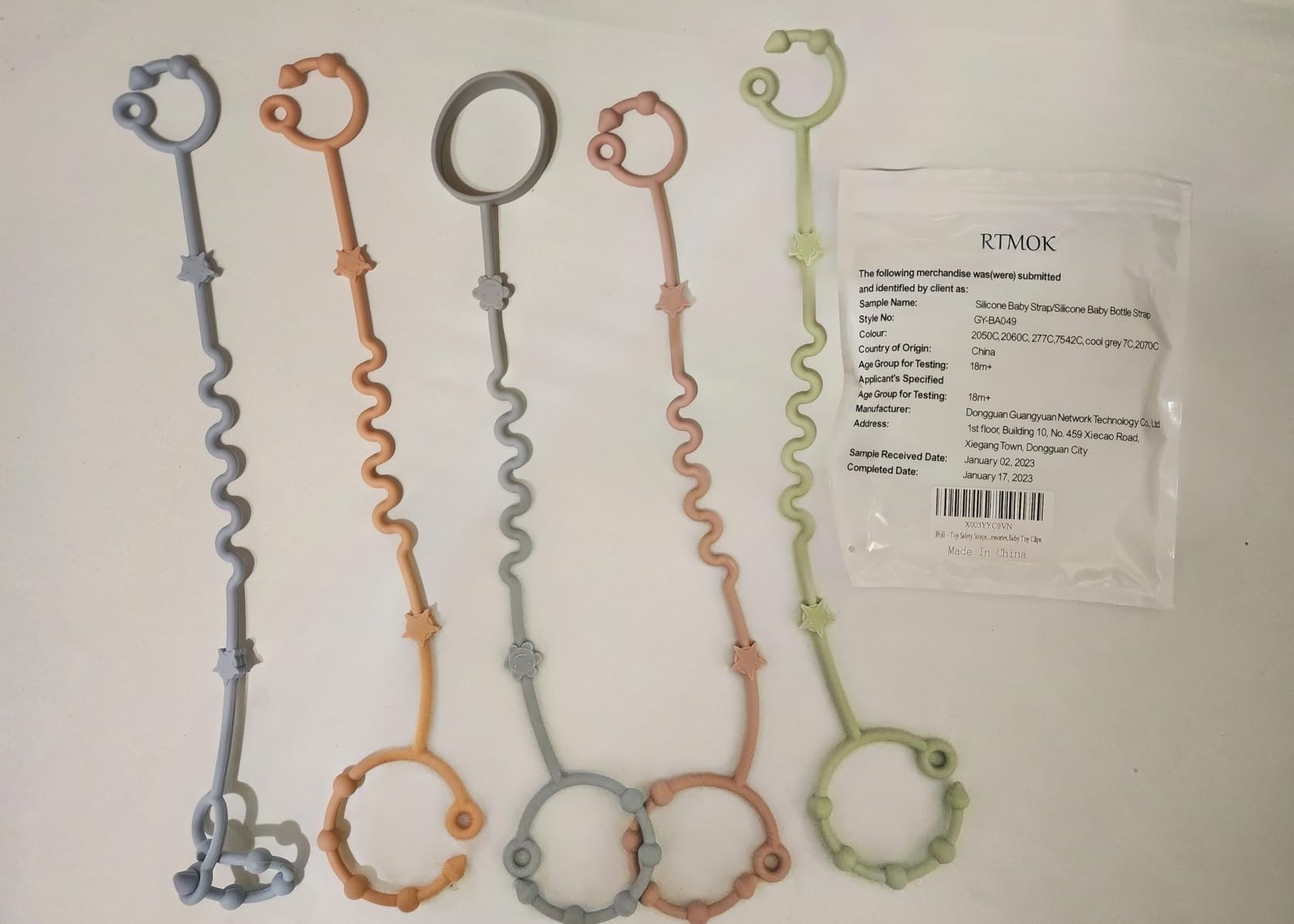 Toy Straps for Baby,RTMOK Silicone Setpacifier Clip,Applies to Car Seat Toy,Teether Toy,High Chai... | Amazon (US)