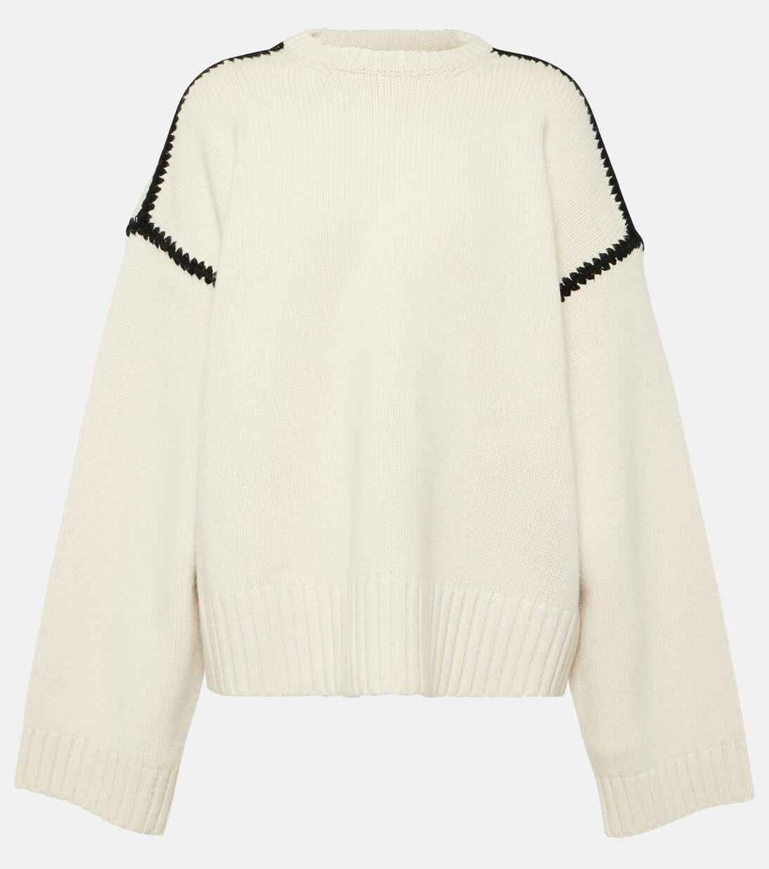 Embroidered wool and cashmere sweater | Mytheresa (UK)