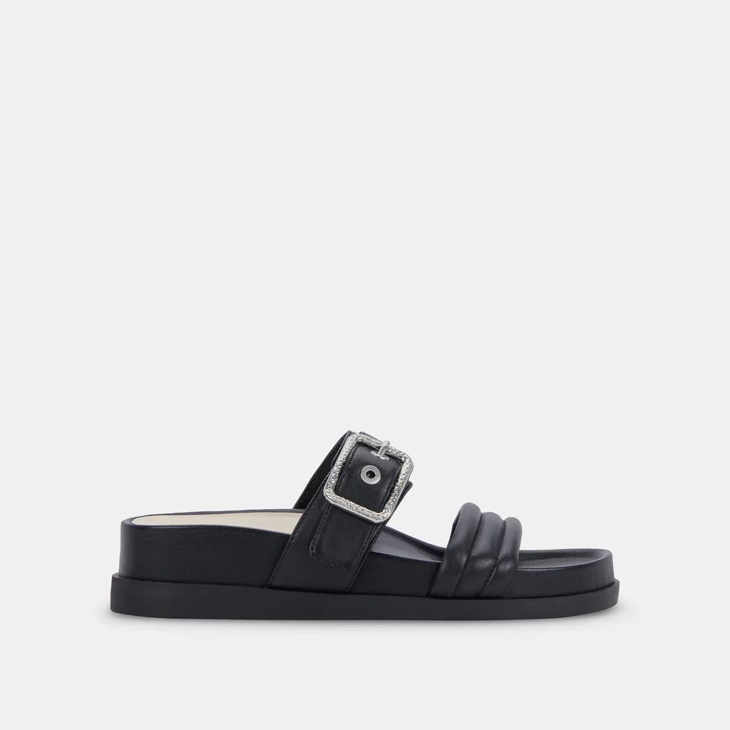 SHAILA SANDALS BLACK LEATHER | DolceVita.com