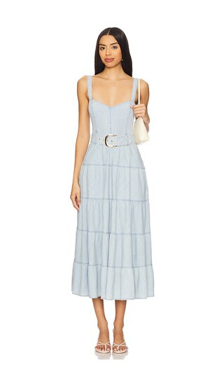Show Me Your Mumu Lainey Midi Dress in Baby Blue. - size XS | Revolve Clothing (Global)