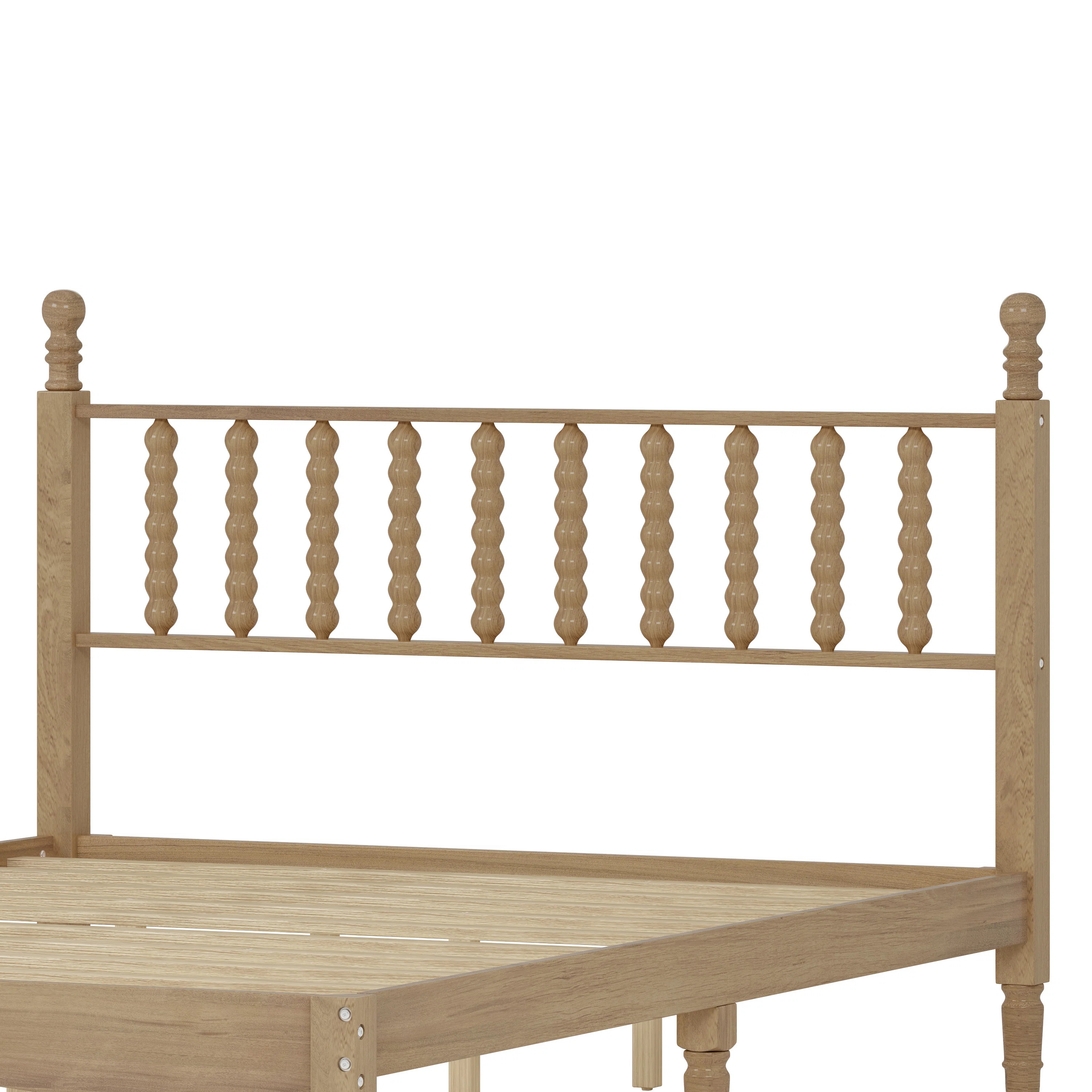 Nero Platform Bed with Gourd Headboard & Wooden Slats | Wayfair North America