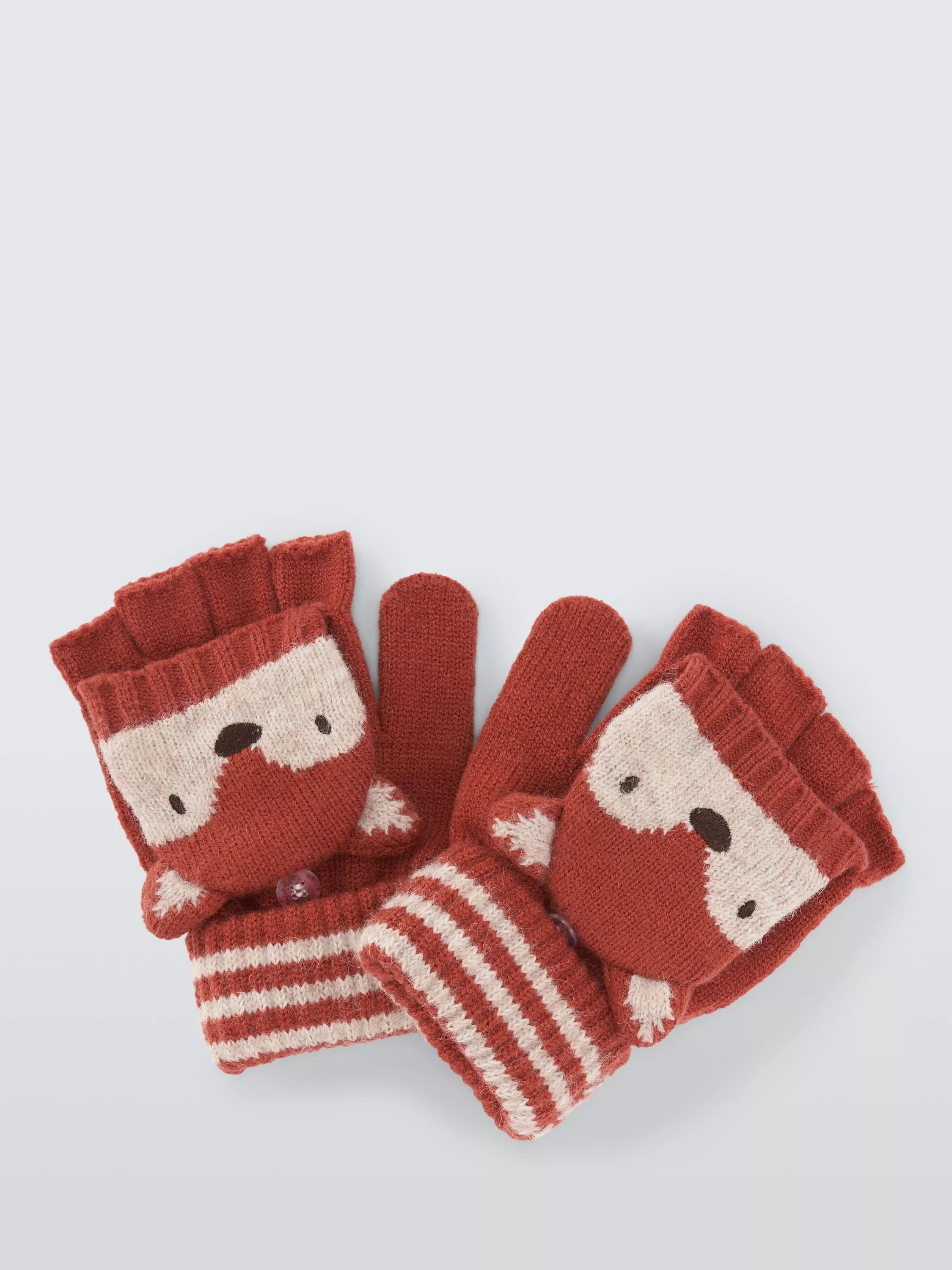 John Lewis Kids' Fox Flip Top Gloves, Orange Multi | John Lewis (UK)