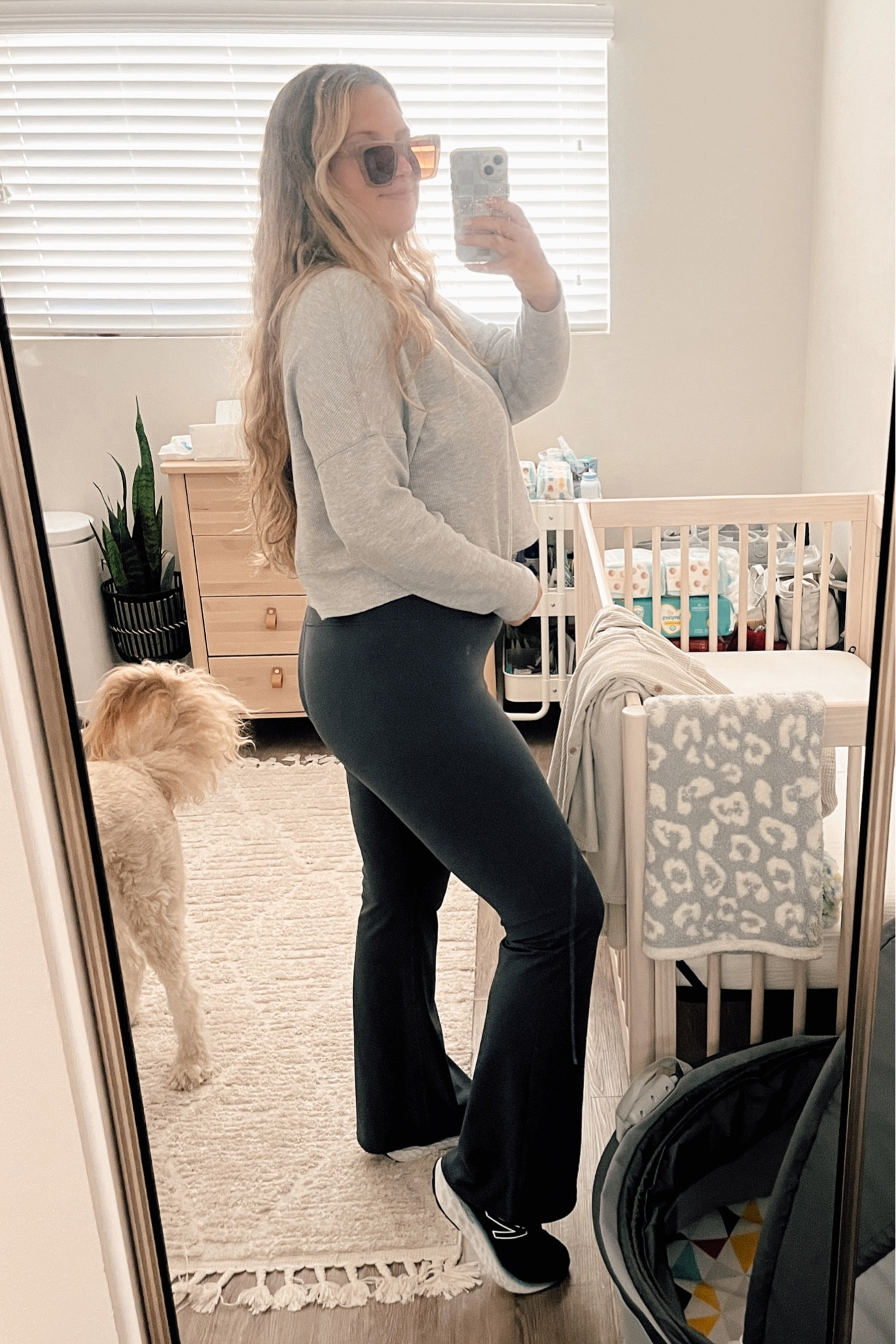 New set from Vuori 😍 (wearing size M/L top and L bottom, TTS) 
I’m 4 weeks postpartum, getting used to this new body. I’m a proud mama, but it’s a weird phase where some pre-pregnancy clothes fit and some don’t. 
Soooo buy new clothes?! 🤷🏼‍♀️
Yes 🥰

#LTKbump #LTKfit #LTKcurves