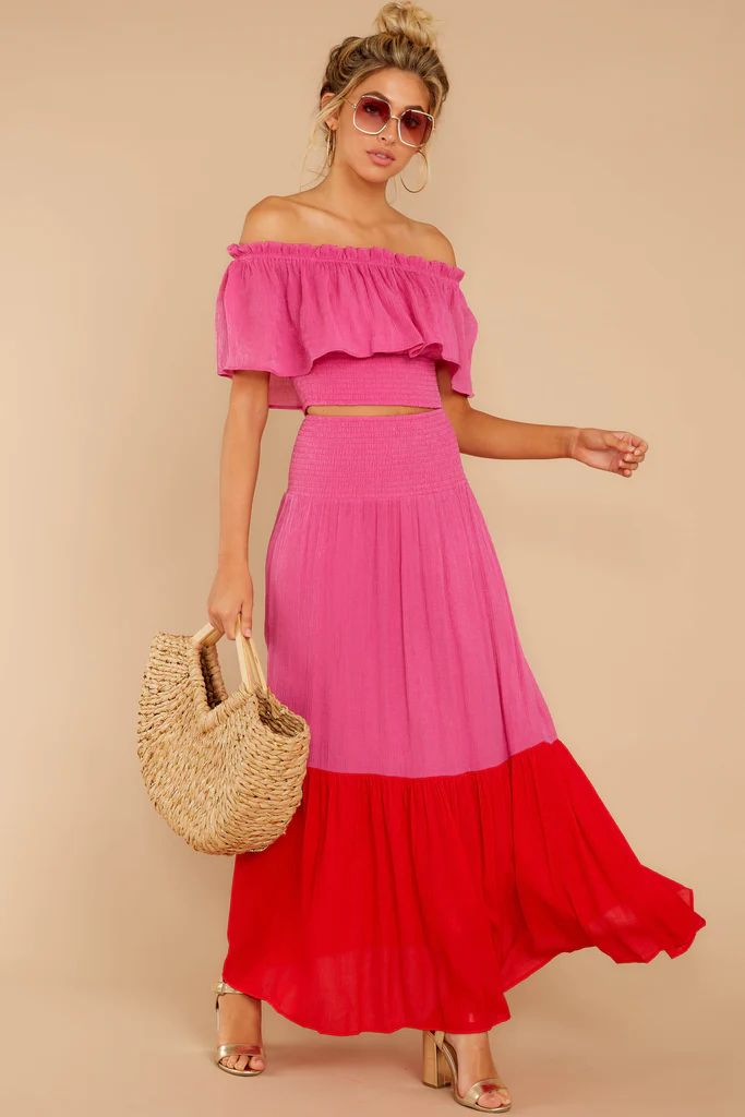 And This One Time Hot Pink Two Piece Set | Red Dress 