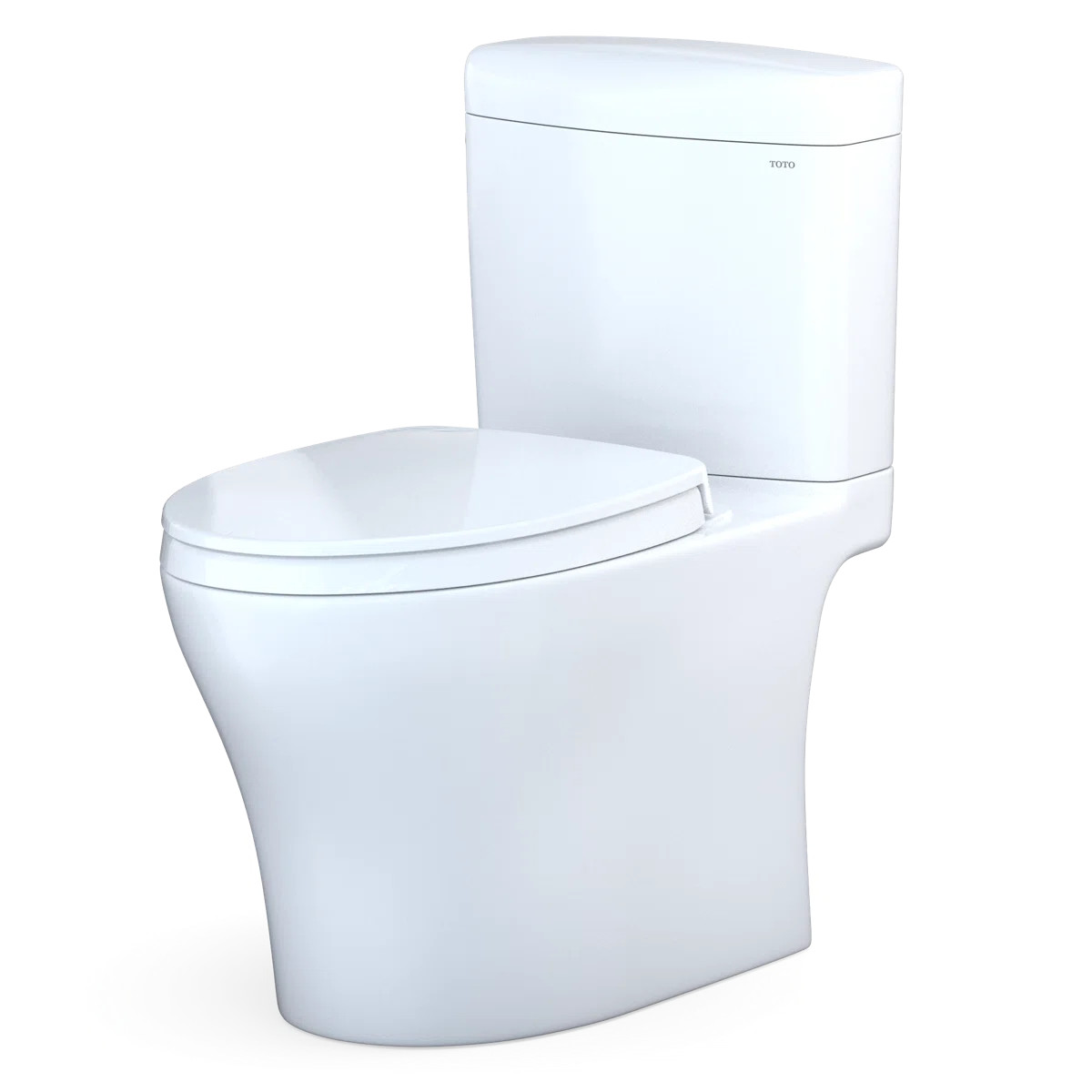 Aquia® Dual-Flush Elongated Two-Piece Toilet with Tornado Flush (Seat Included) MS436124CEMFGN#0... | Wayfair North America