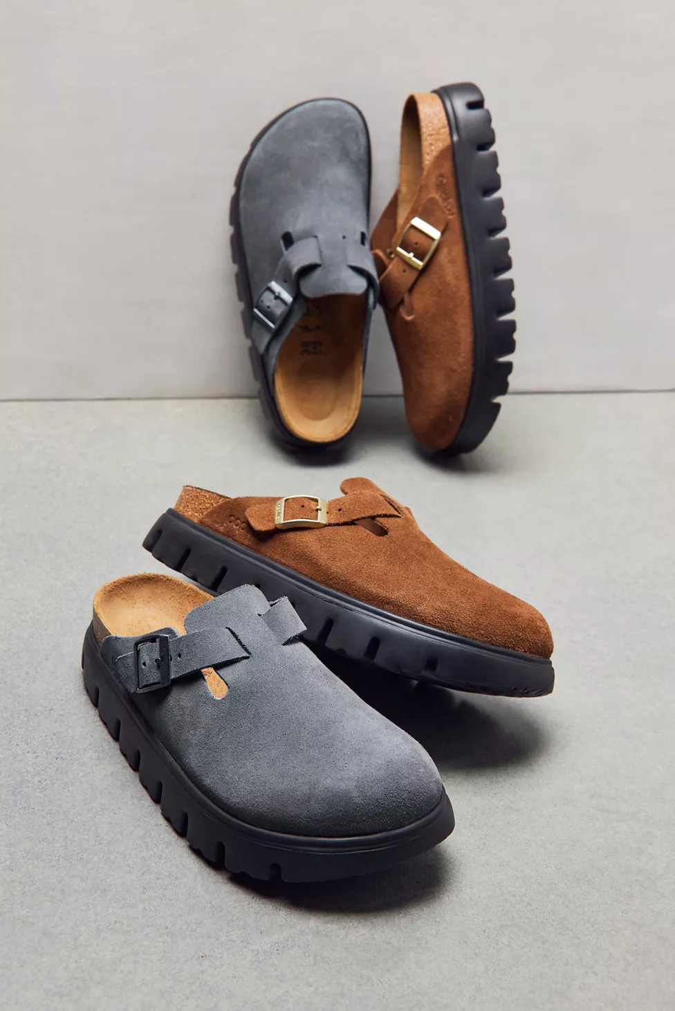 Birkenstock Women's Papillio Boston Chunky Suede Clog | Urban Outfitters (US and RoW)