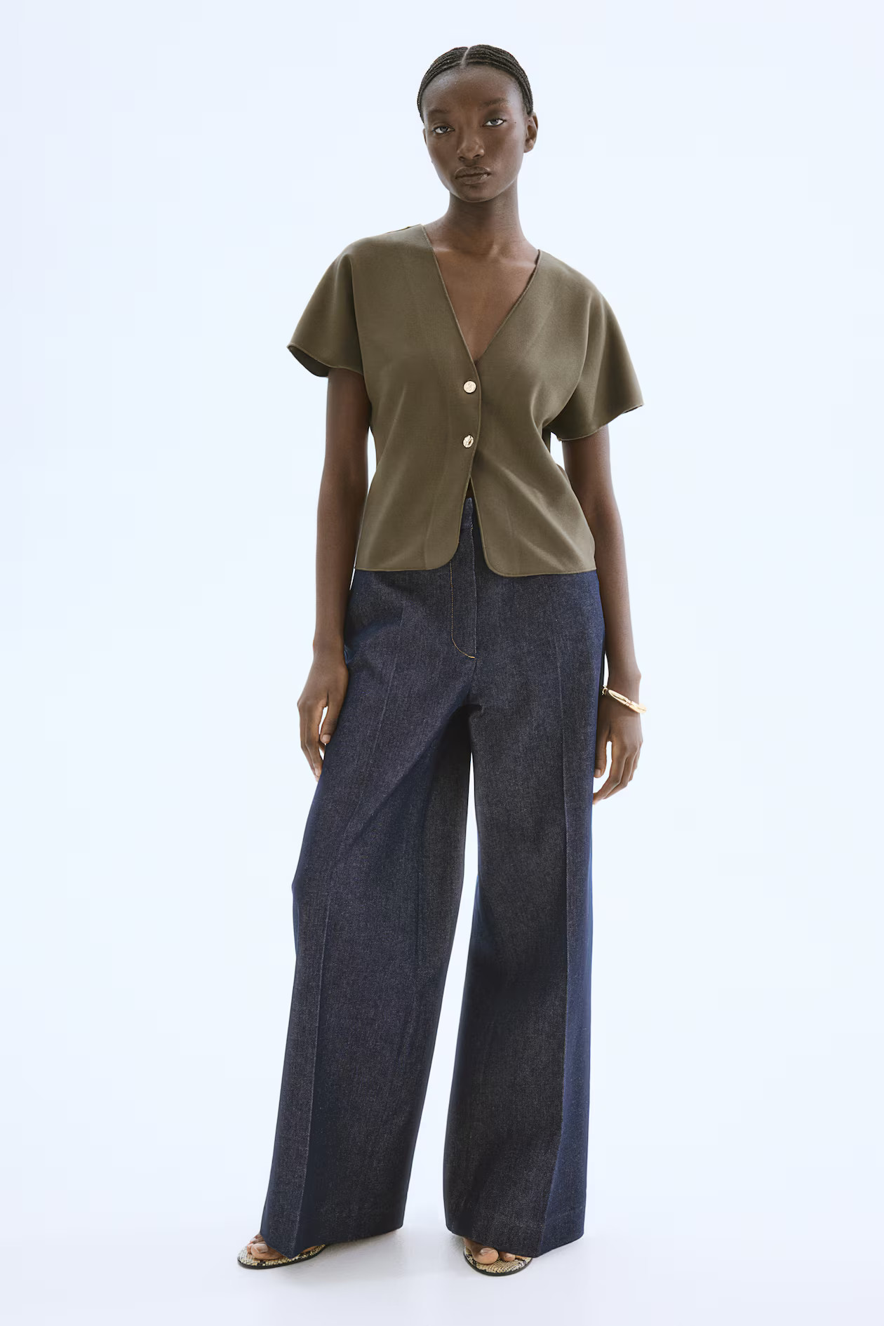 Vest met vleermuismouwen - Donker kakigroen - DAMES | H&M NL | H&M (DE, AT, CH, NL, FI)