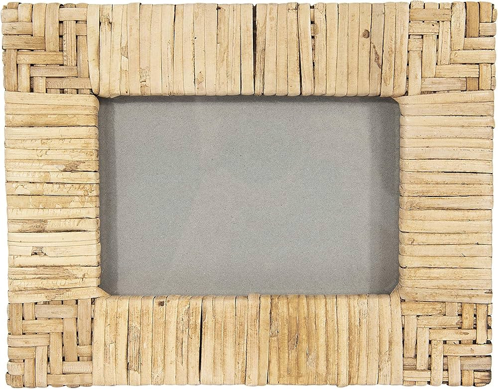 Creative Co-Op Handwoven Rattan Photo Frame (Holds 4" x 6" Photo) | Amazon (US)
