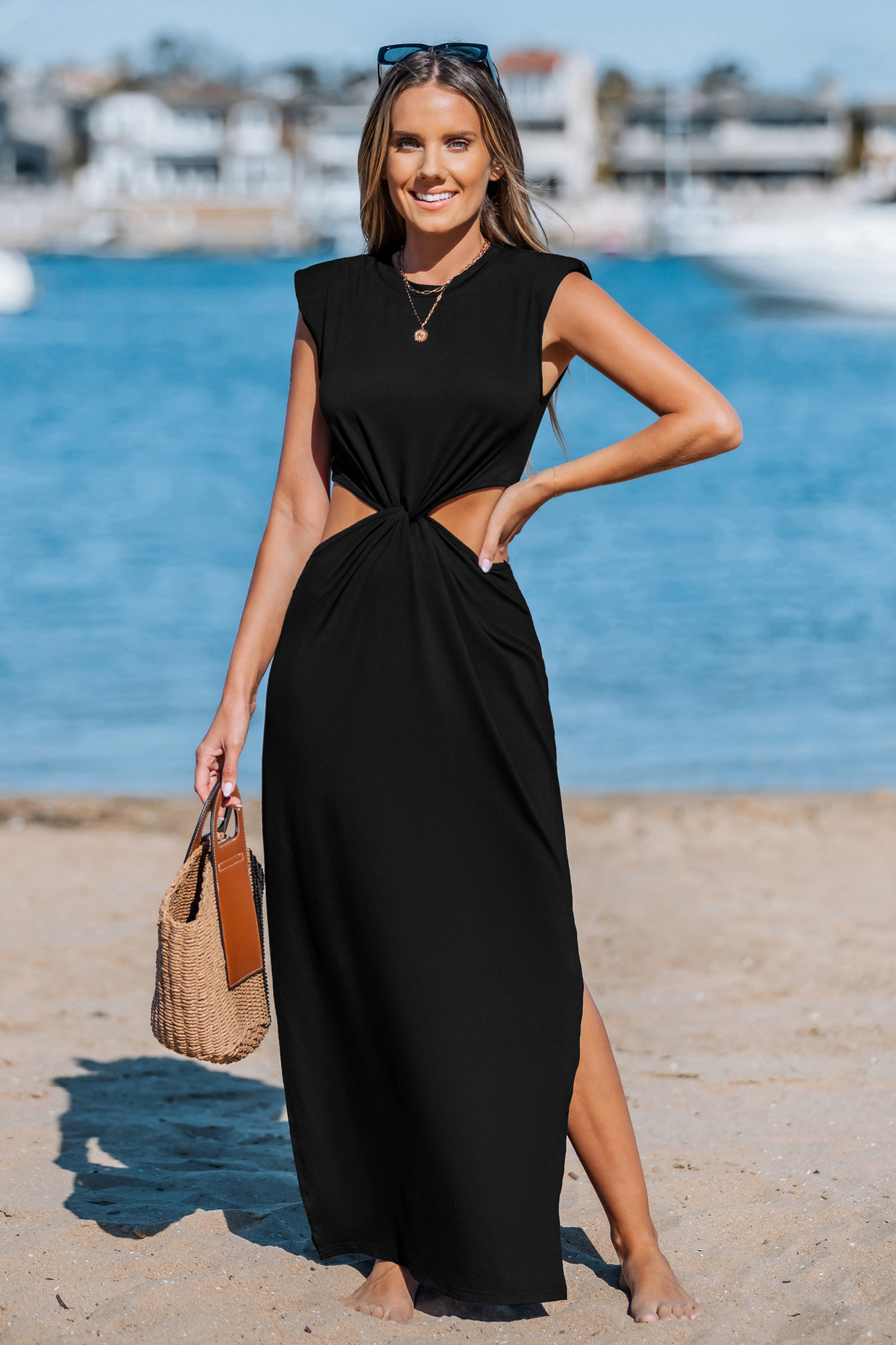 NewChic Temptation Black Midi Dress | Cupshe US