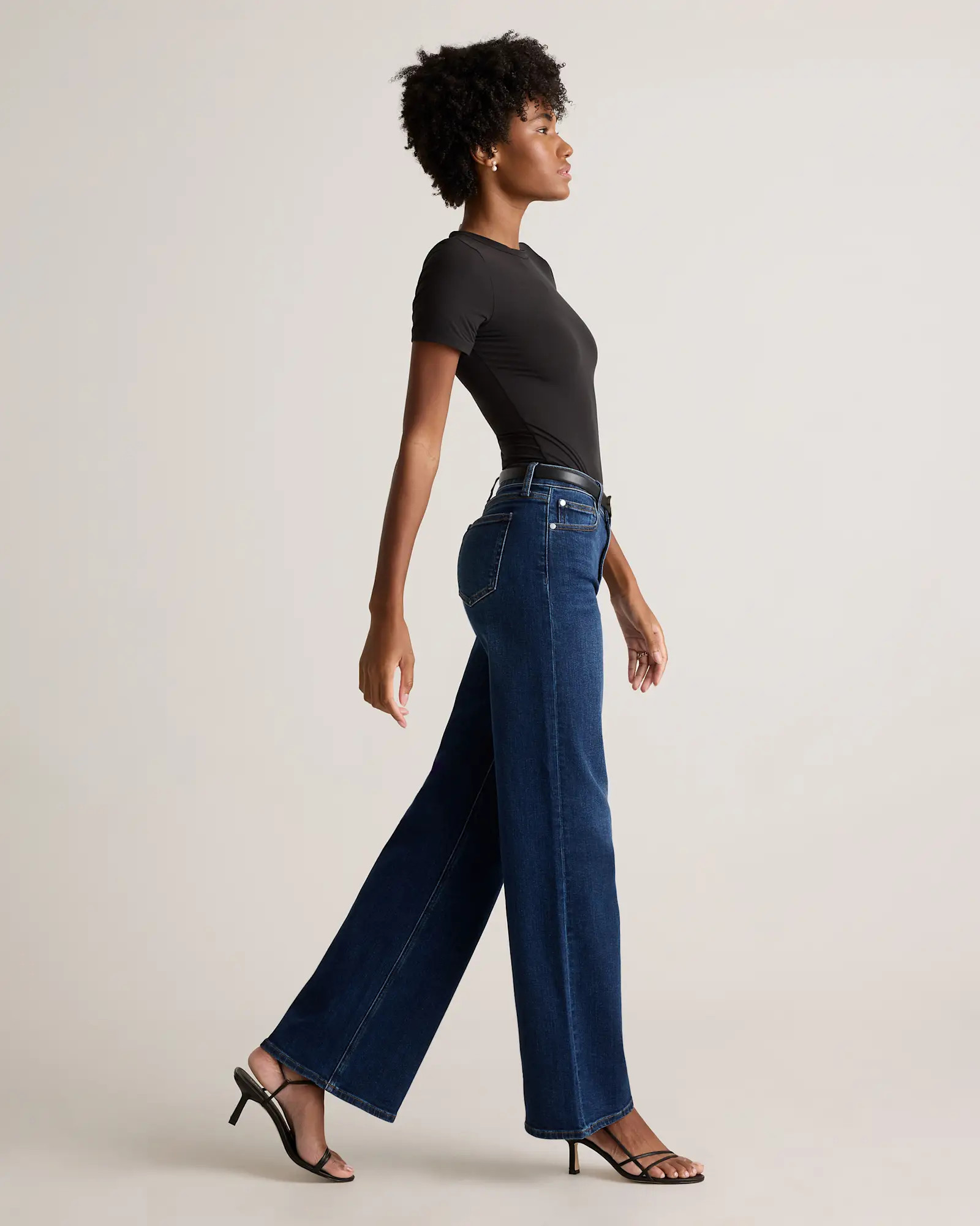 Bella Stretch Wide Leg Jeans | Quince