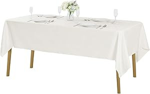 Rectangle Tablecloth 60x120 inch Washable Polyester Fabric Table Cloth for Wedding Party Dining B... | Amazon (US)