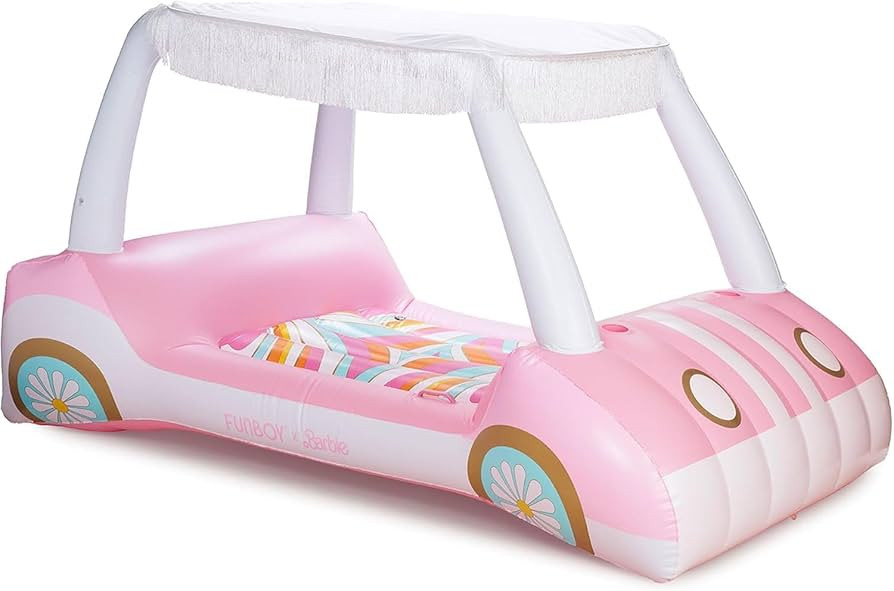 FUNBOY & Malibu Barbie Luxury Inflatable Golf Cart Summer Pool Float - Land or Water Inflatable w... | Amazon (US)