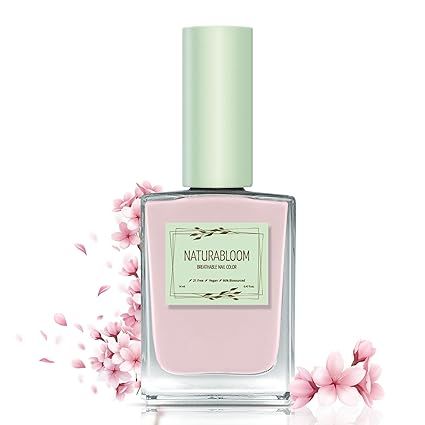NATURABLOOM Breathable Premium Long Lasting Nail Polish (Sakura Flower) - Vegan & Toxin-Free | Amazon (US)
